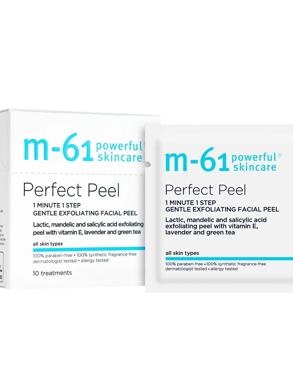 M-61 Perfect Peel 1 Minute/1 Step Gentle Exfoliating Facial Peel 10 Treatments!